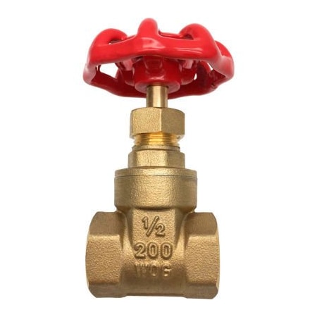 Robinson Tech International New Jersey THEWORKS LF Heavy Pattern Brass Gate Valve - 1/2 IPS LFBV144